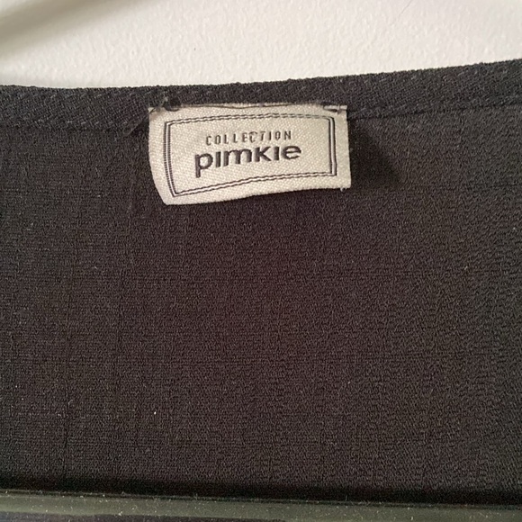 Pimkie black polyester linen button down top - Picture 4 of 6